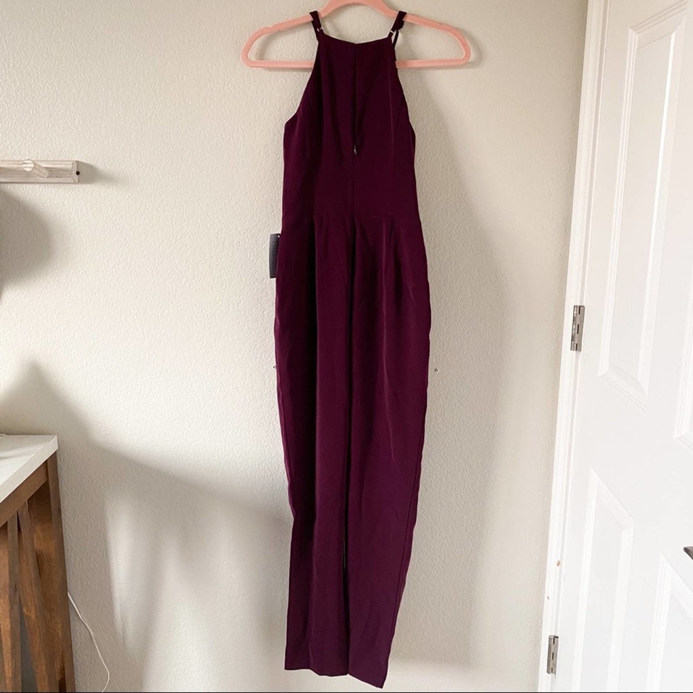 New! Adelyn Rae Spring Halter Neck Jumpsuit - Picture 10 of 11